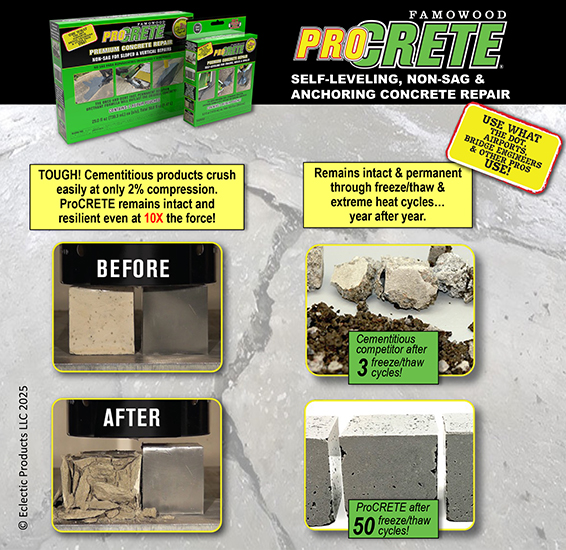 ProCRETE Premium Concrete Repair – NON-SAG 高級混凝土修補劑 – 不下垂