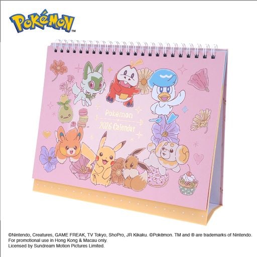 現貨🐱|Pokémon2026 座檯月曆/貼紙記事月曆