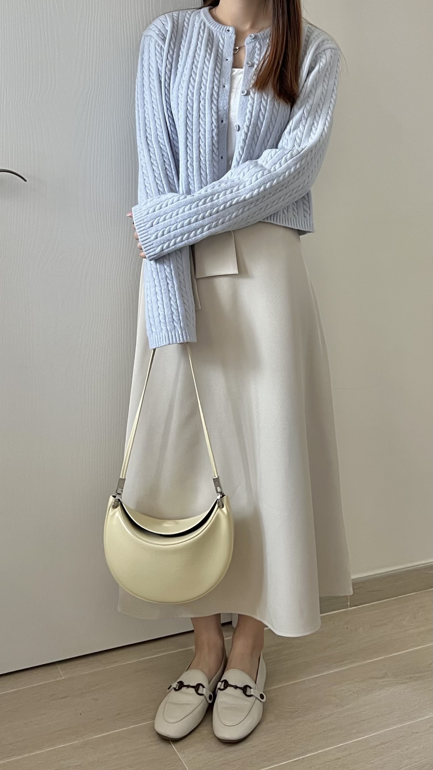 高貴優雅蝴蝶結長裙 修飾肚腩 