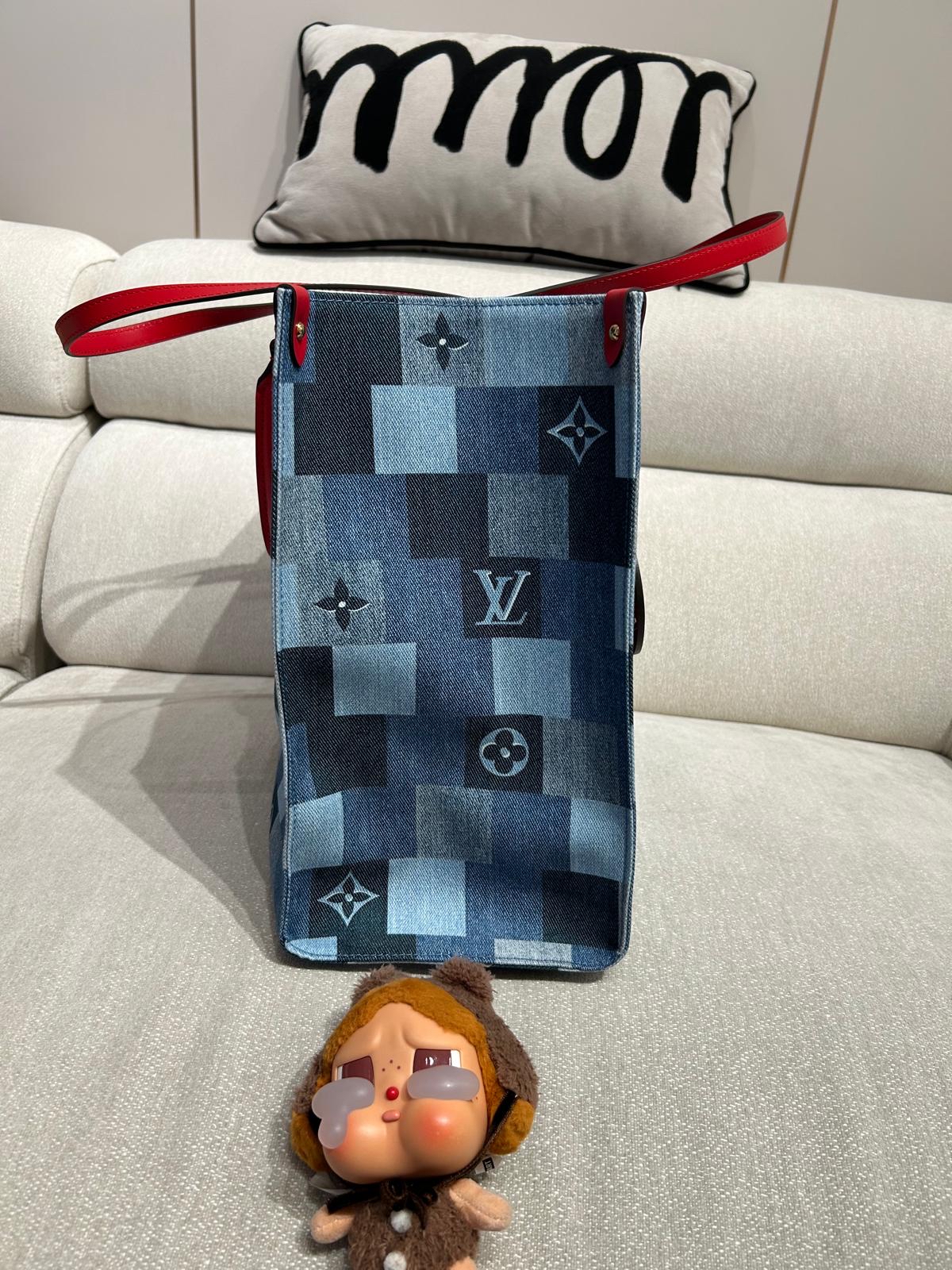 Lv on the go gm M44992 拼牛仔限量版 100%Authentic,99%new ✅dust bag