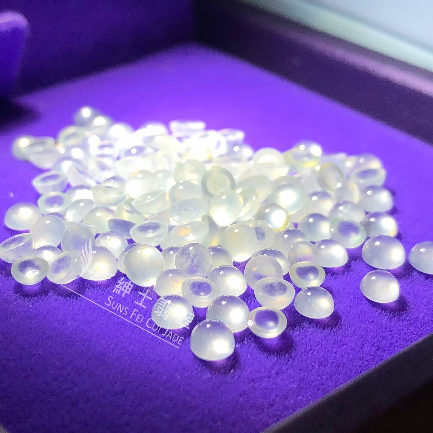 玻璃種蛋面一手150粒