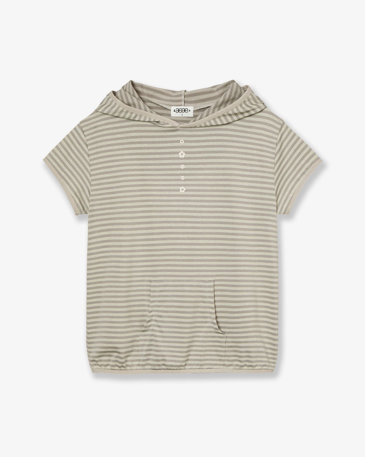 🇰🇷訂購｜aeae 26SS｜STRIPE HALF SLEEVE HOODIE 3色 