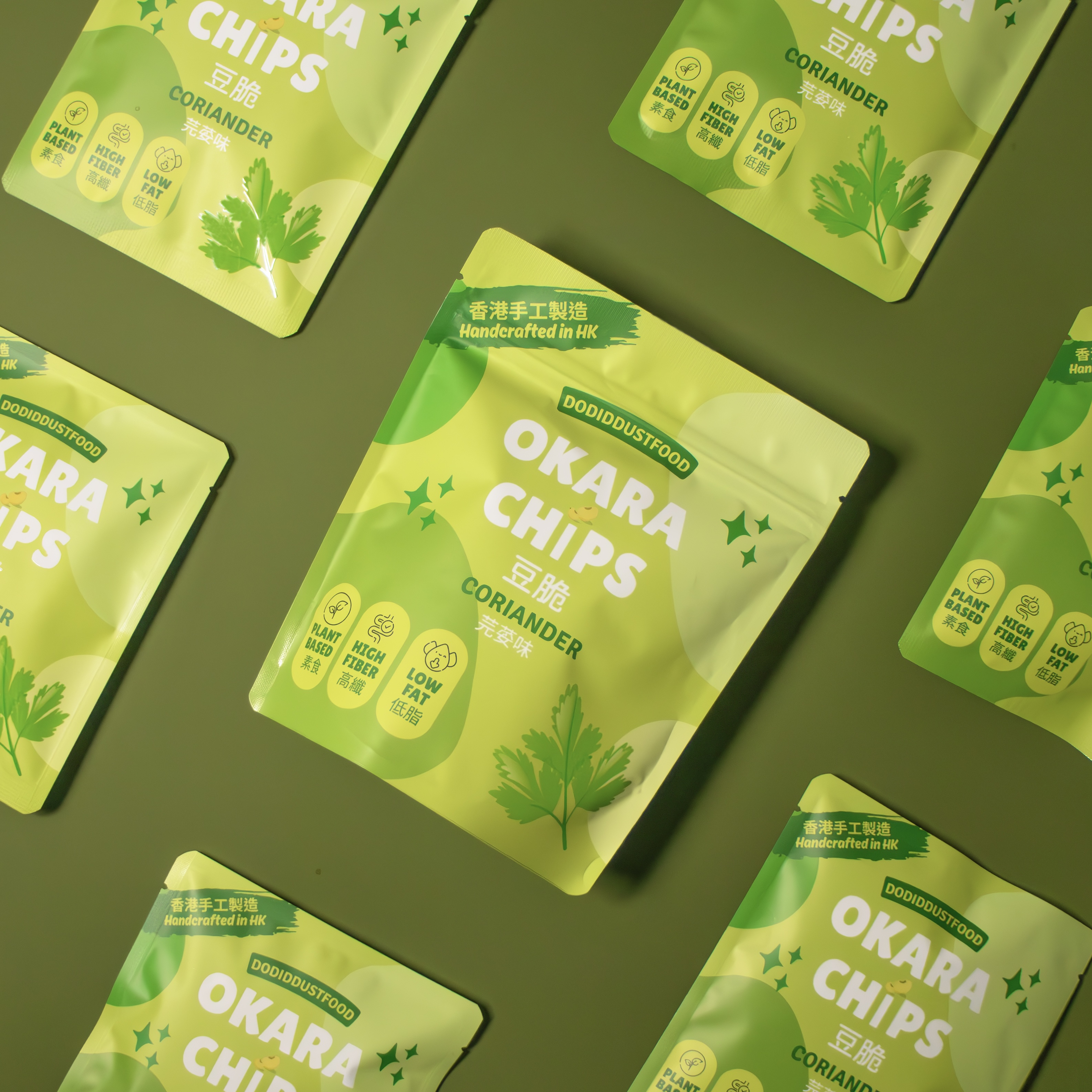 豆脆 - 芫荽味 Okara Chips - Coriander (升級配方 Upgraded Formula)