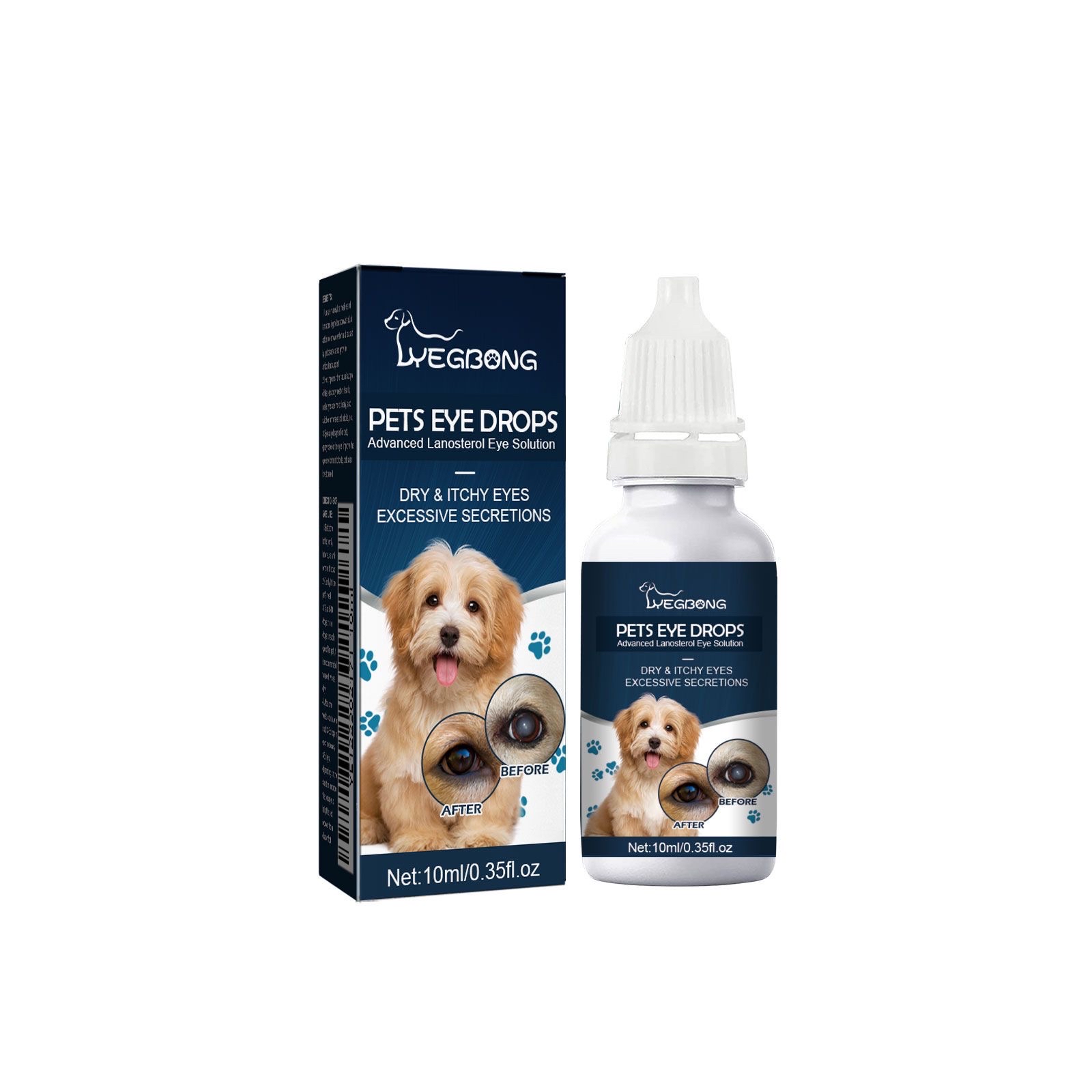 寵物眼藥水 貓狗去淚痕 緩解眼部搔癢 - 10ml