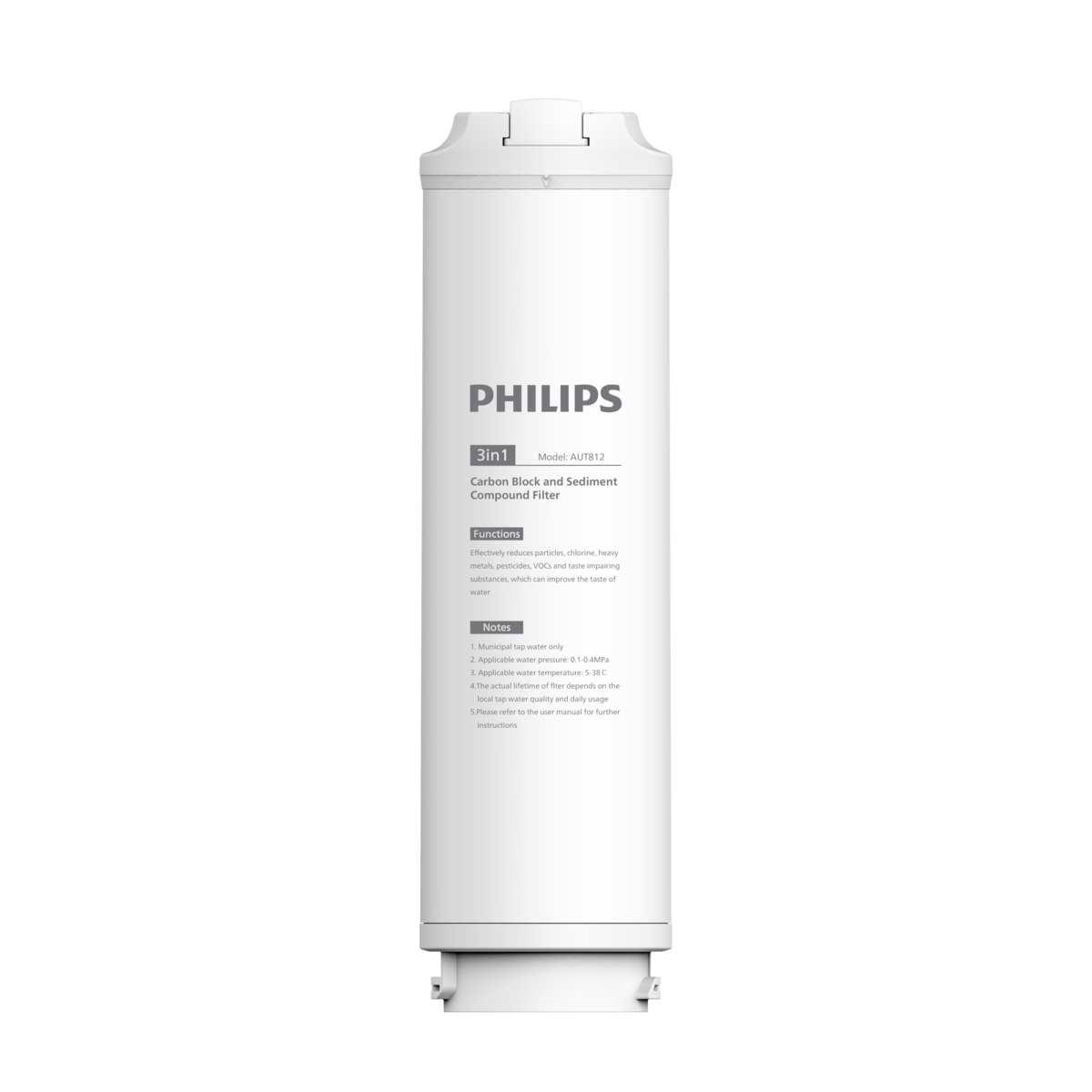 香港行貨 Philips 飛利浦  3-in-1 長效複合濾芯 AUT812/90 (適用於AUT4030)