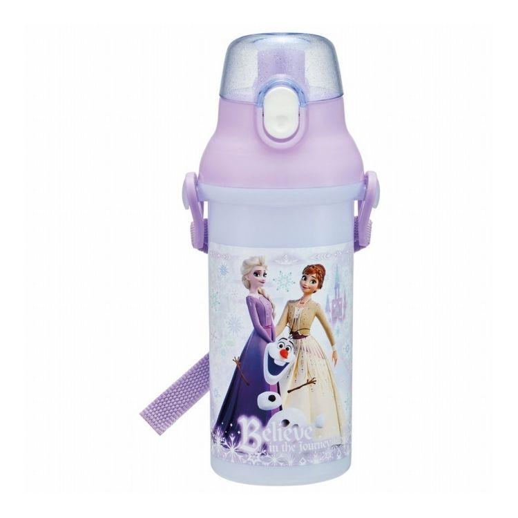 SKATER 彈蓋直飲水樽附背帶480ML(FROZEN)