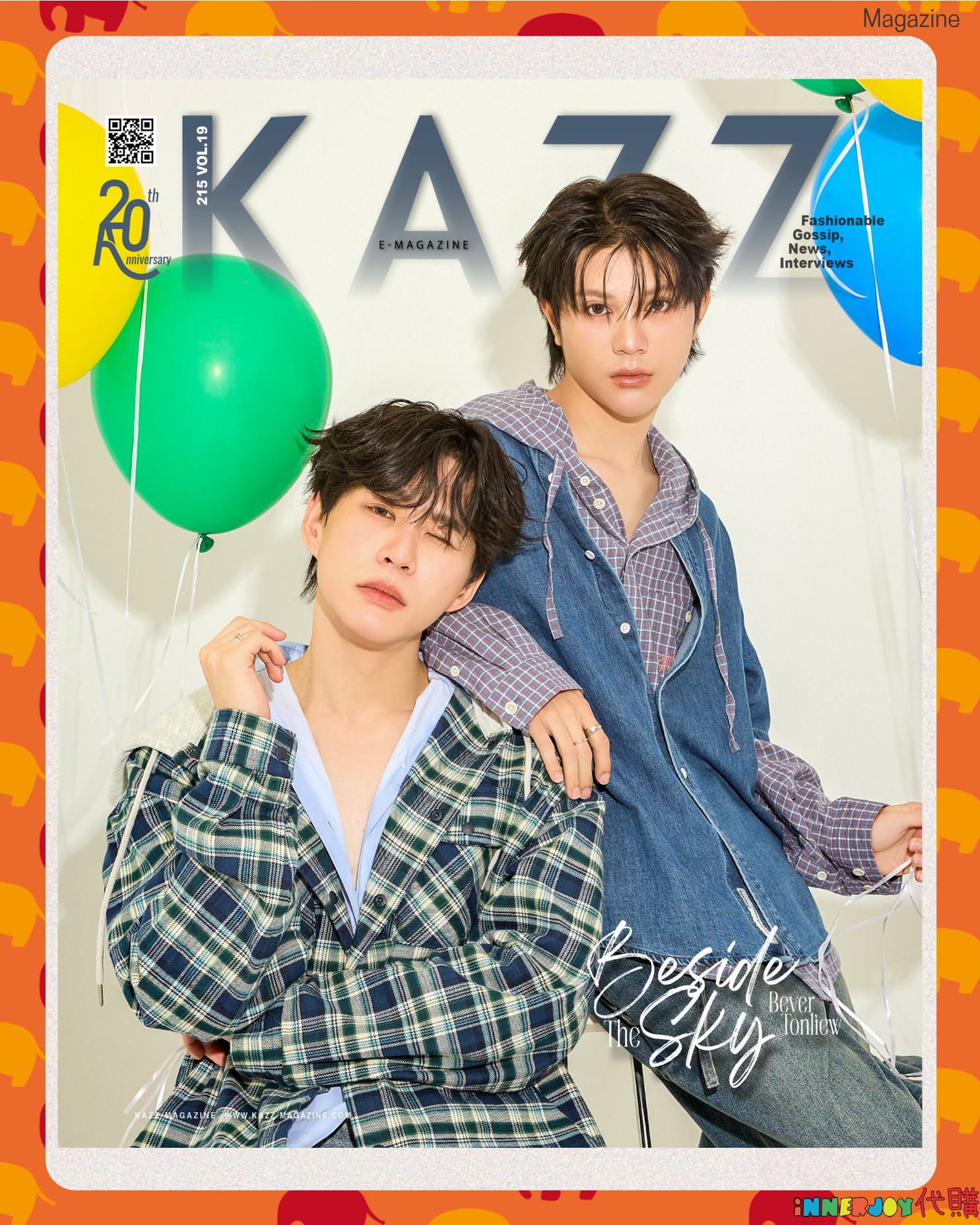 預購 | NgernOat BeverTonliew- KAZZ 215 Fourever You Part 2 封面 泰國雜誌