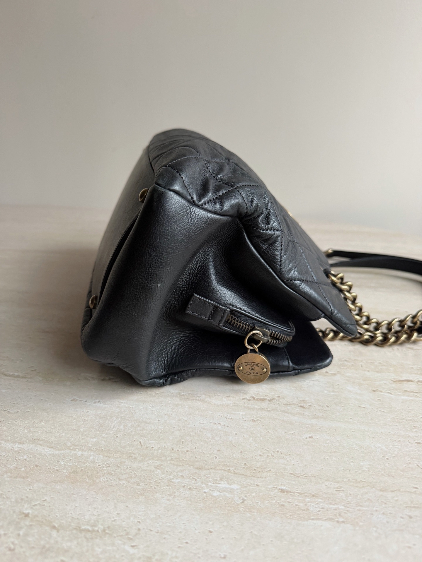 【預訂貨品】Chanel黑色牛皮菱格紋tote bag