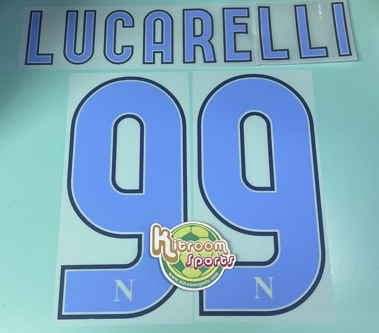 2010-11 Napoli Away Nameset #99 LUCARELLI