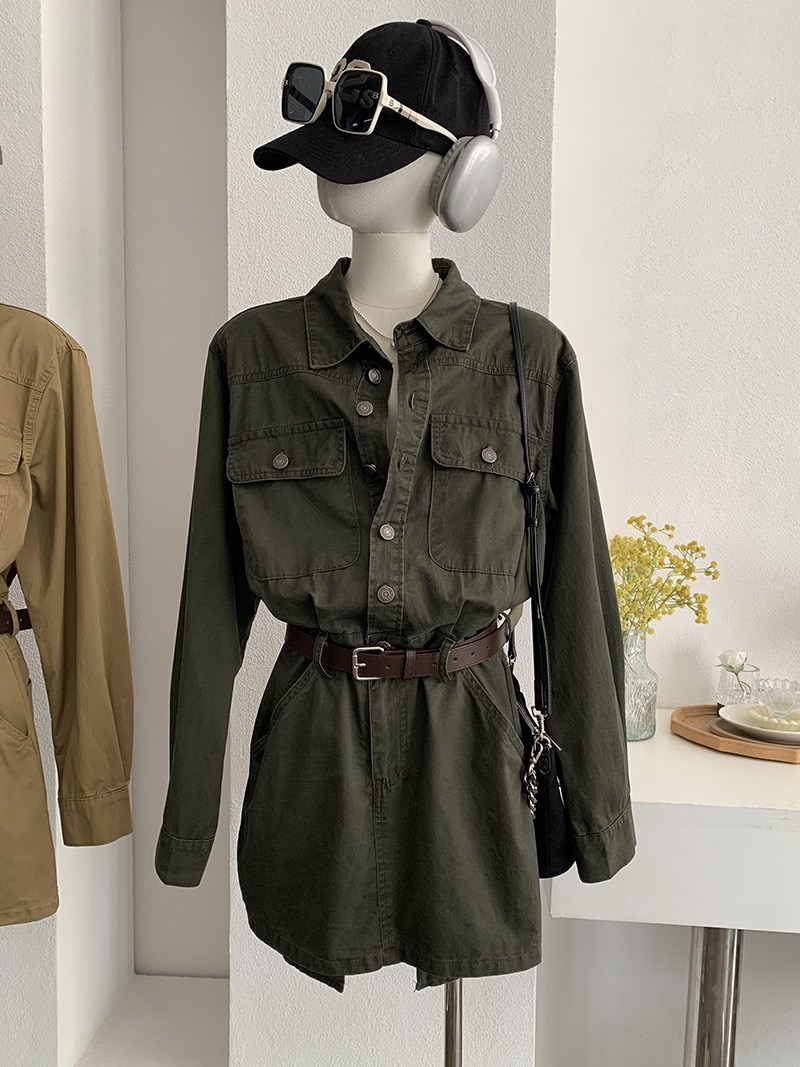 个性十足！口袋工装风连衣裙