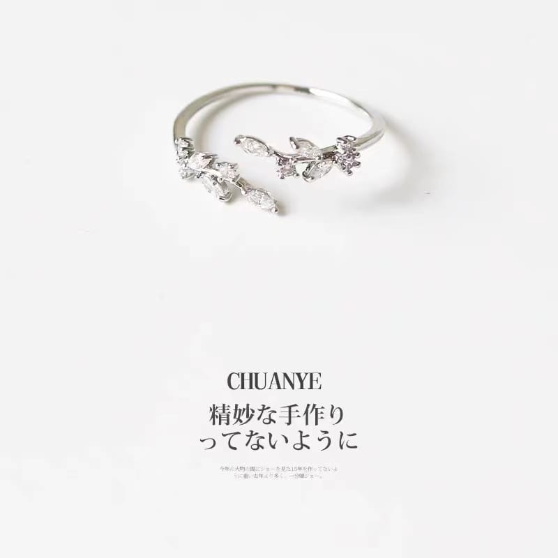 精致铜镀白金保色戒指 多款可选