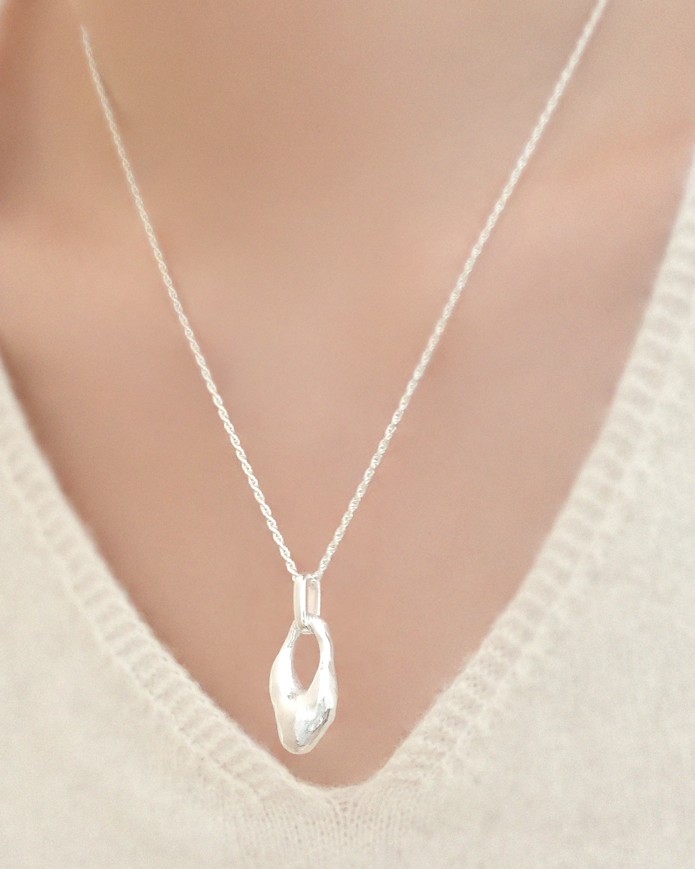 Sleek Sculptural Necklace