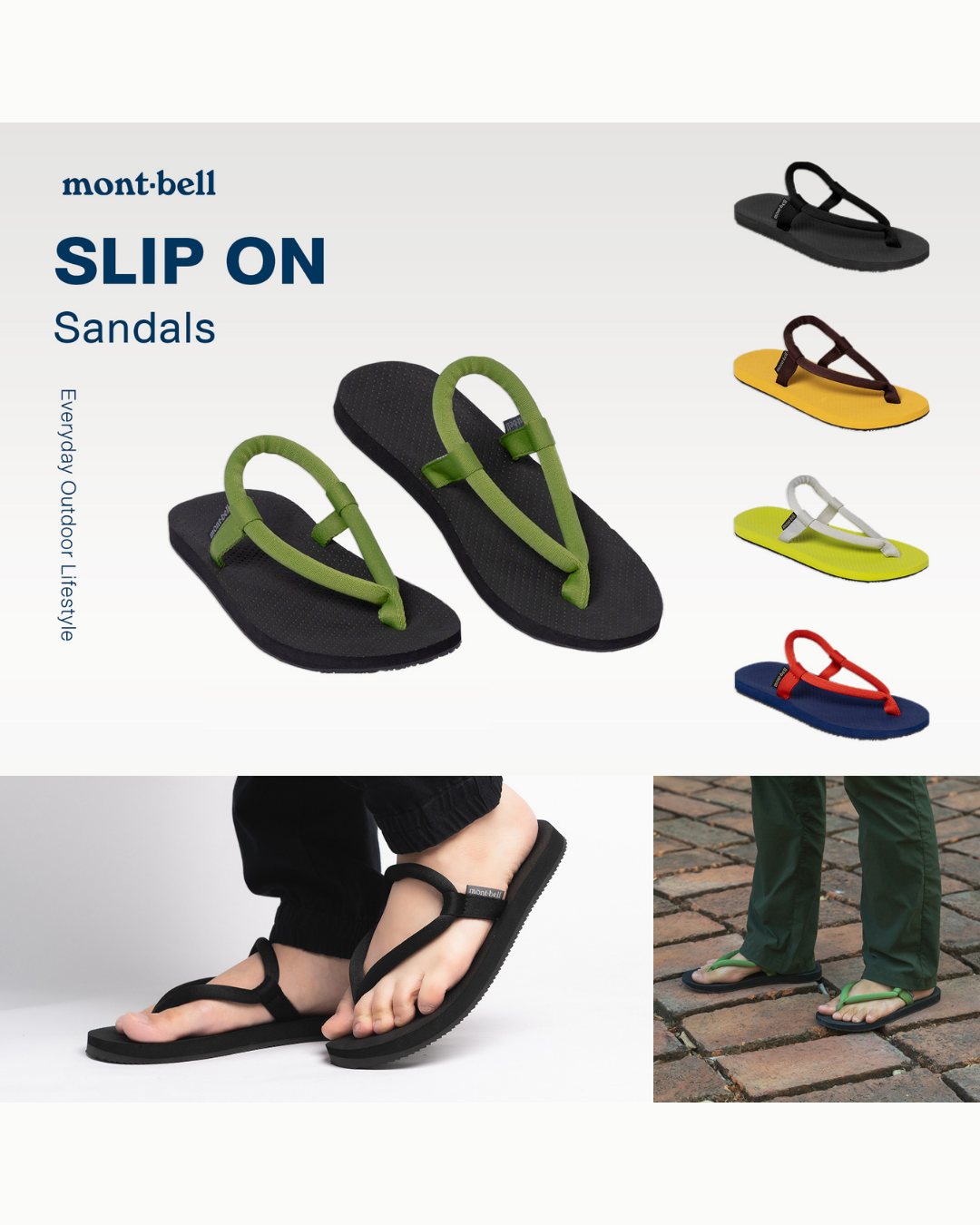 日本代購【 日本直送 montbell slip-on sandals 超輕量 戶外 休閒 涼鞋 | 拖鞋 | 男女合用 | unisex 】