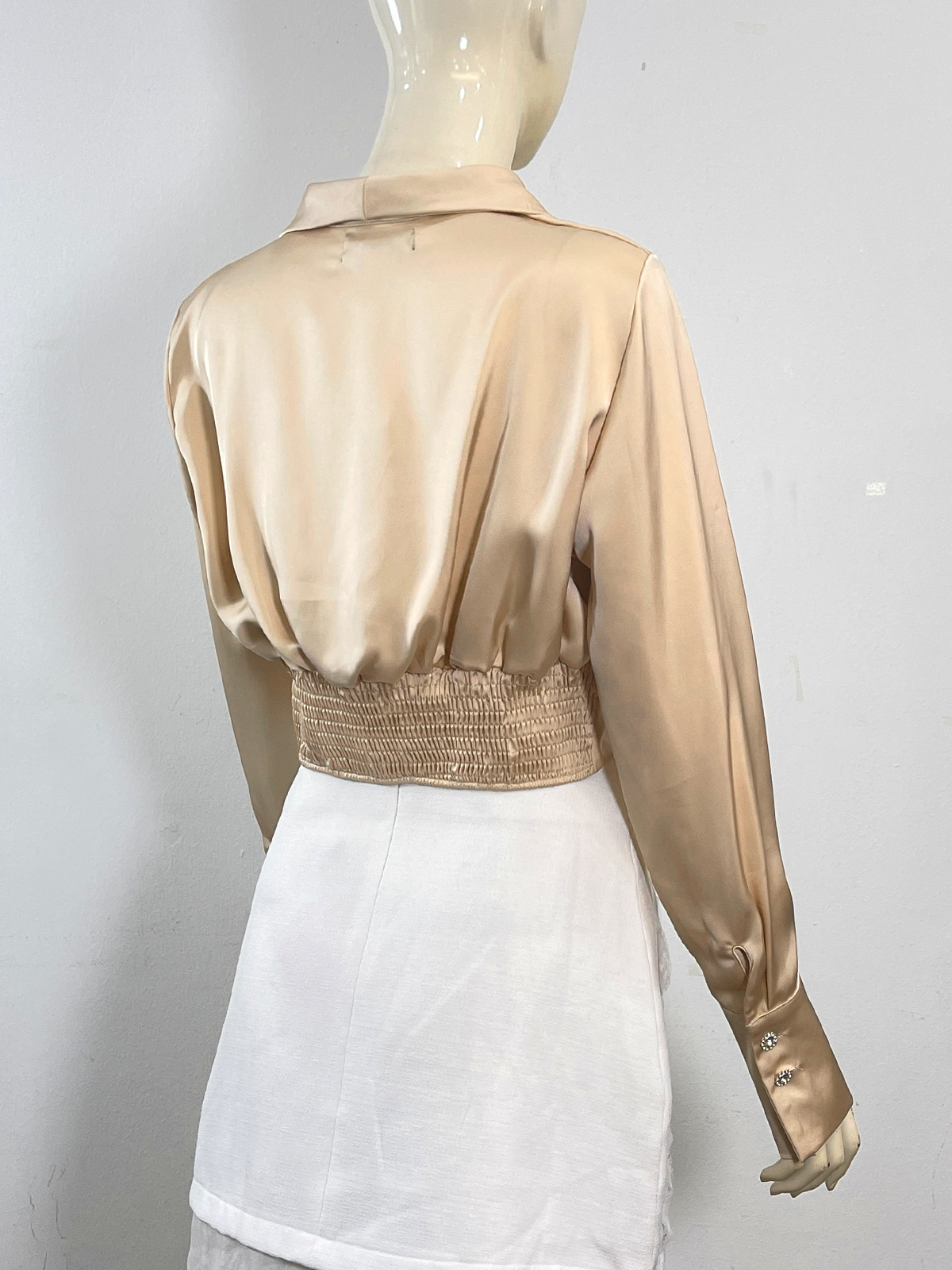 Opaline Twist-Front Luxe Blouse M62