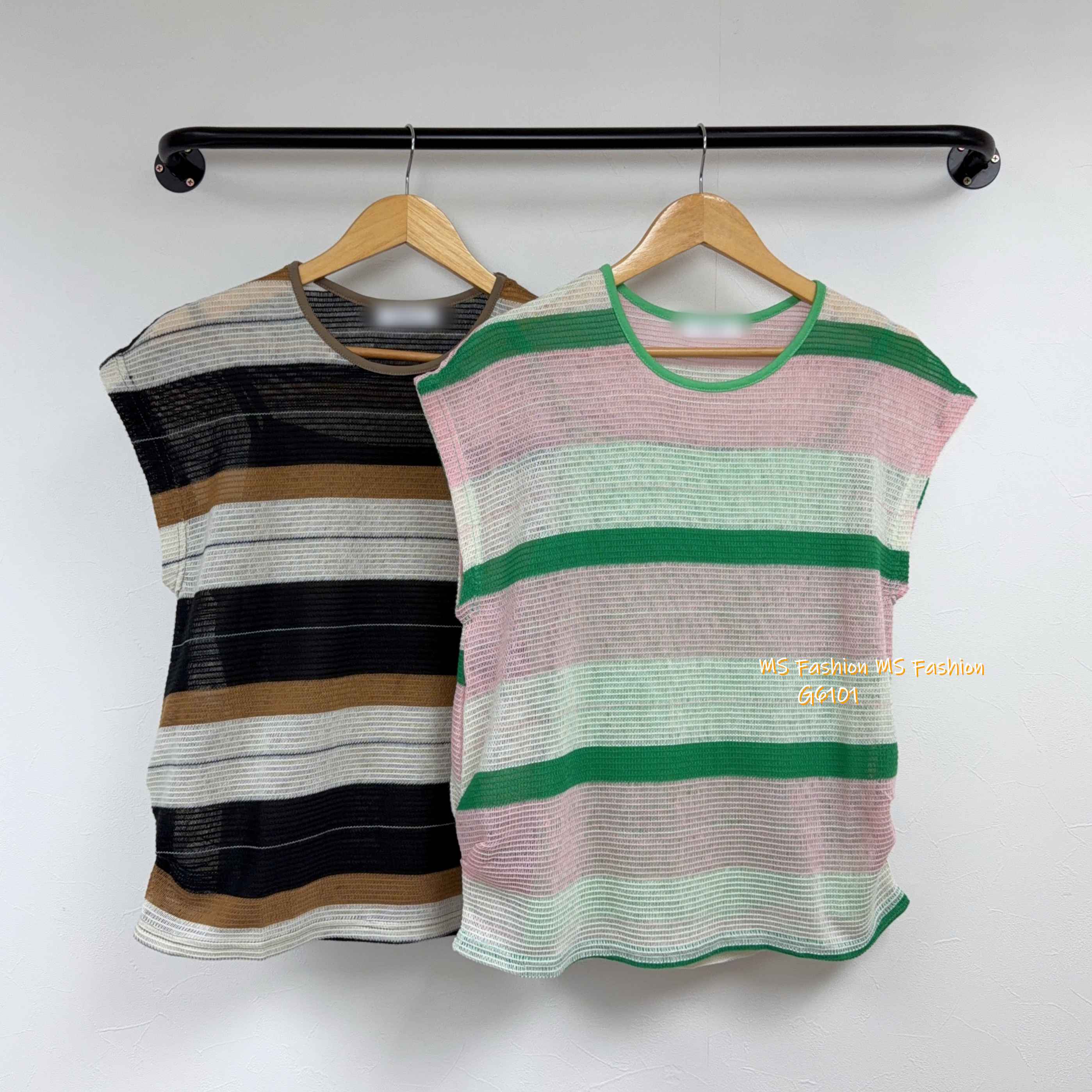 G6101 韓國🇰🇷靚色橫間top set