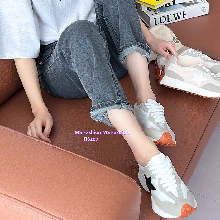 R6207 韓國🇰🇷拼色星星修腳sneakers