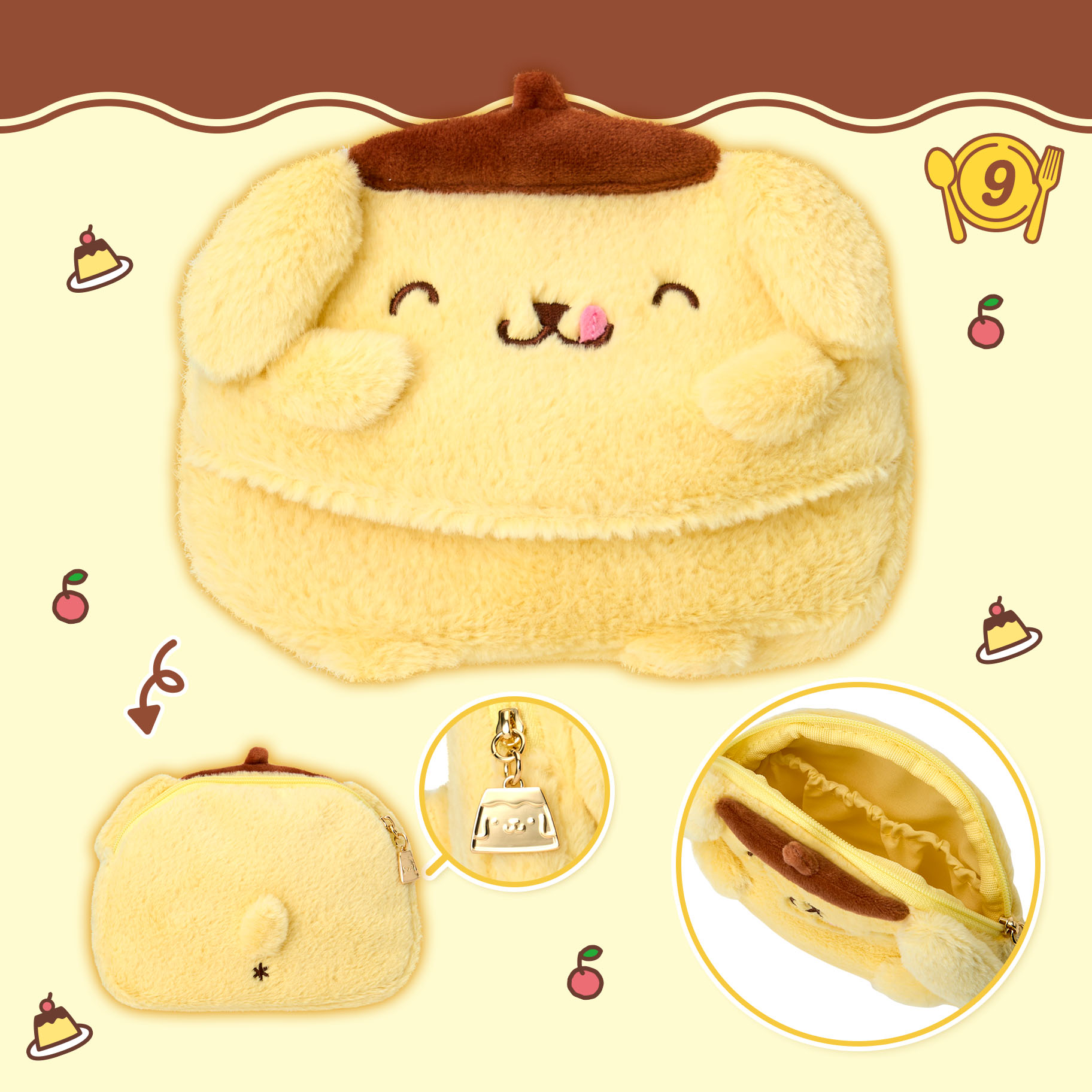 日本預訂📍日本布甸狗30週年系列 - 公仔/時鐘/碟子/Tote Bag/化妝袋/毛巾  15/4日本開售