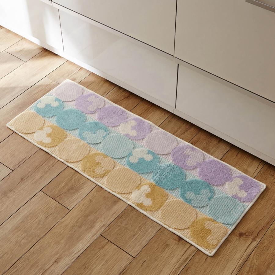 🔥🔥【日本製《BELLE MAISON》MICKEY MOUSE抗菌防臭可機洗地墊】45x60cm