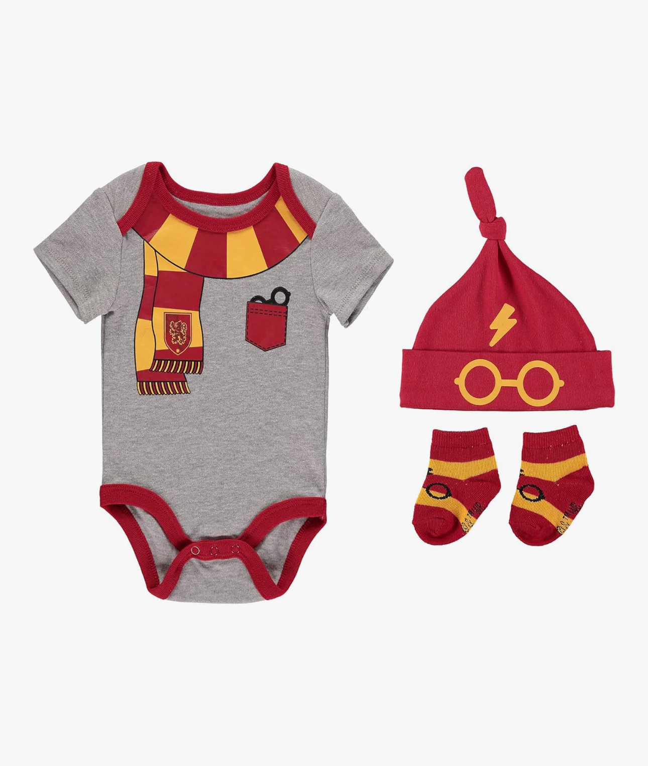 ☀️預訂 歐美直送☀️🇺🇸哈利波特系列葛萊分多學院印花短袖包屁衣三件套