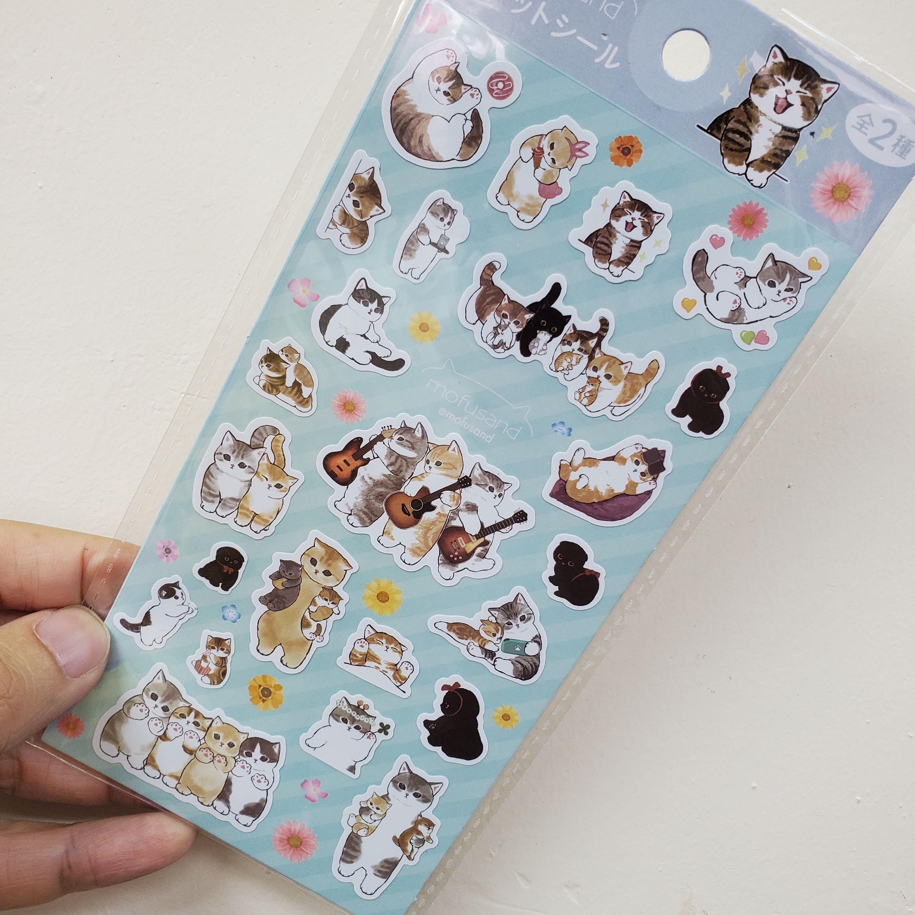 [現貨] [日本直送] MOFUSAND | 鯊魚貓 ｜ 貼紙 {TF2310153}