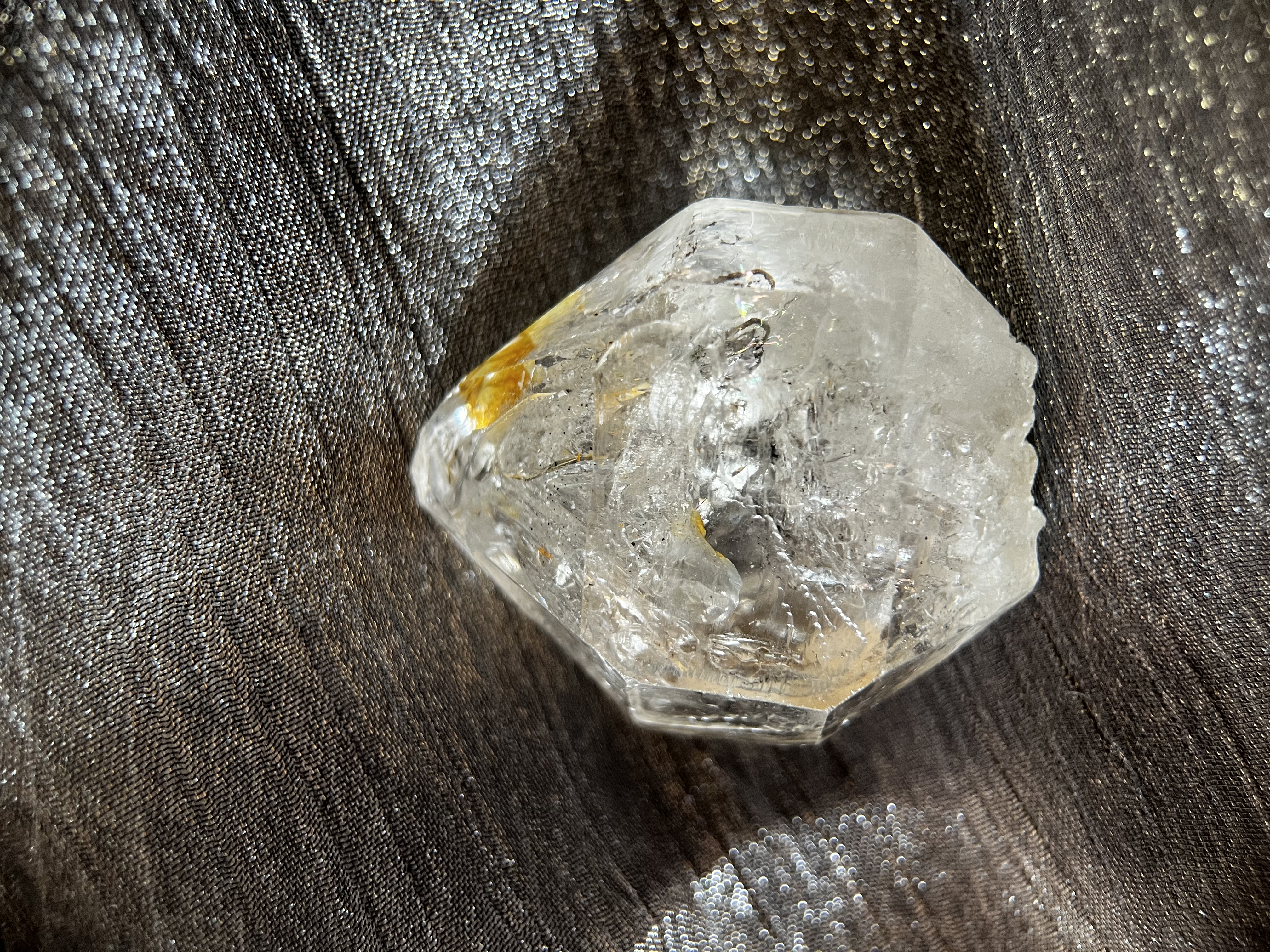 29RA147 原石｜閃靈鑽｜水膽+🌈｜4.7 cm