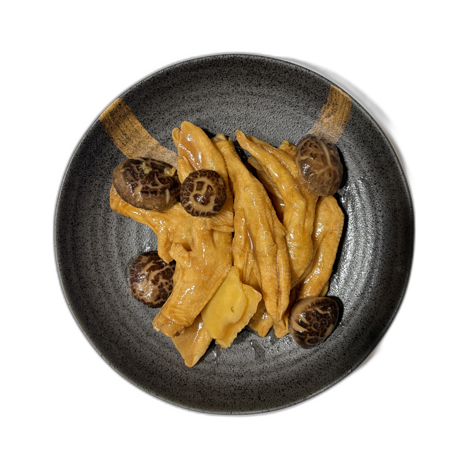 本地醃製冬菇燜鴨掌 (約440g±10g)