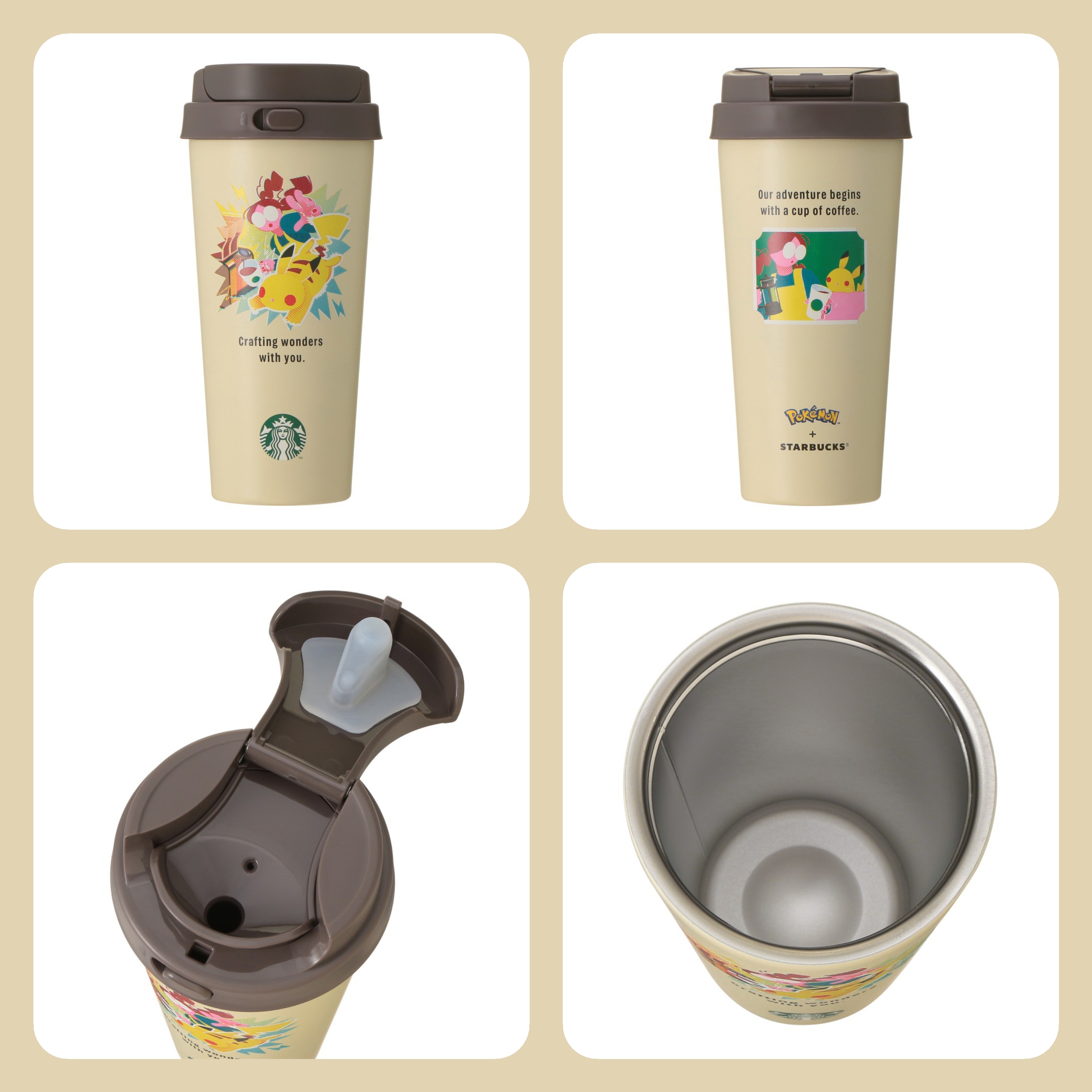 《限量發售》《日本 🇯🇵  POKÉMON + STARBUCKS系列》【不鏽鋼保溫杯 473ml  共6款】