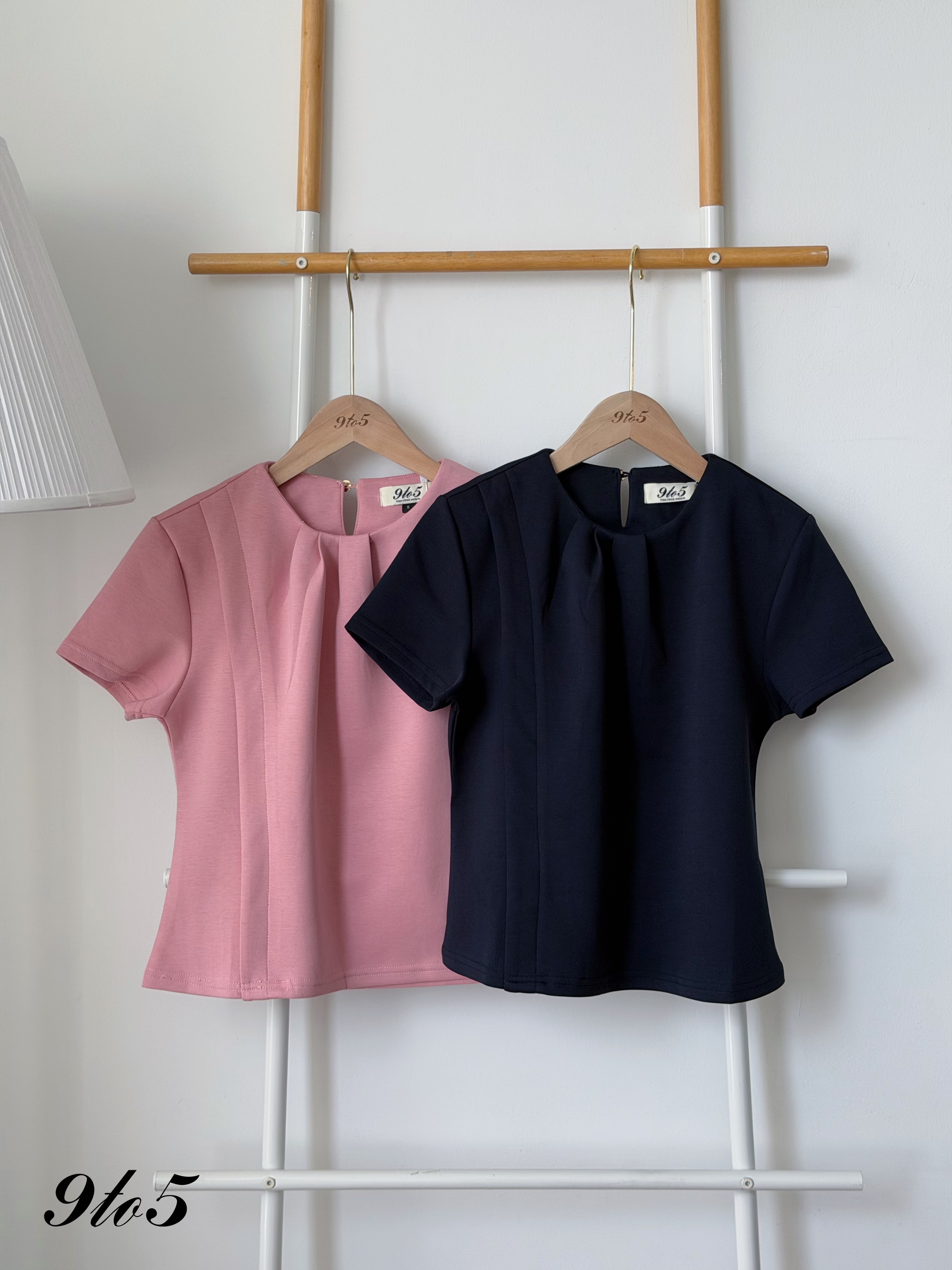T4476 Mock Neck Ruched Top - 3 Colors 