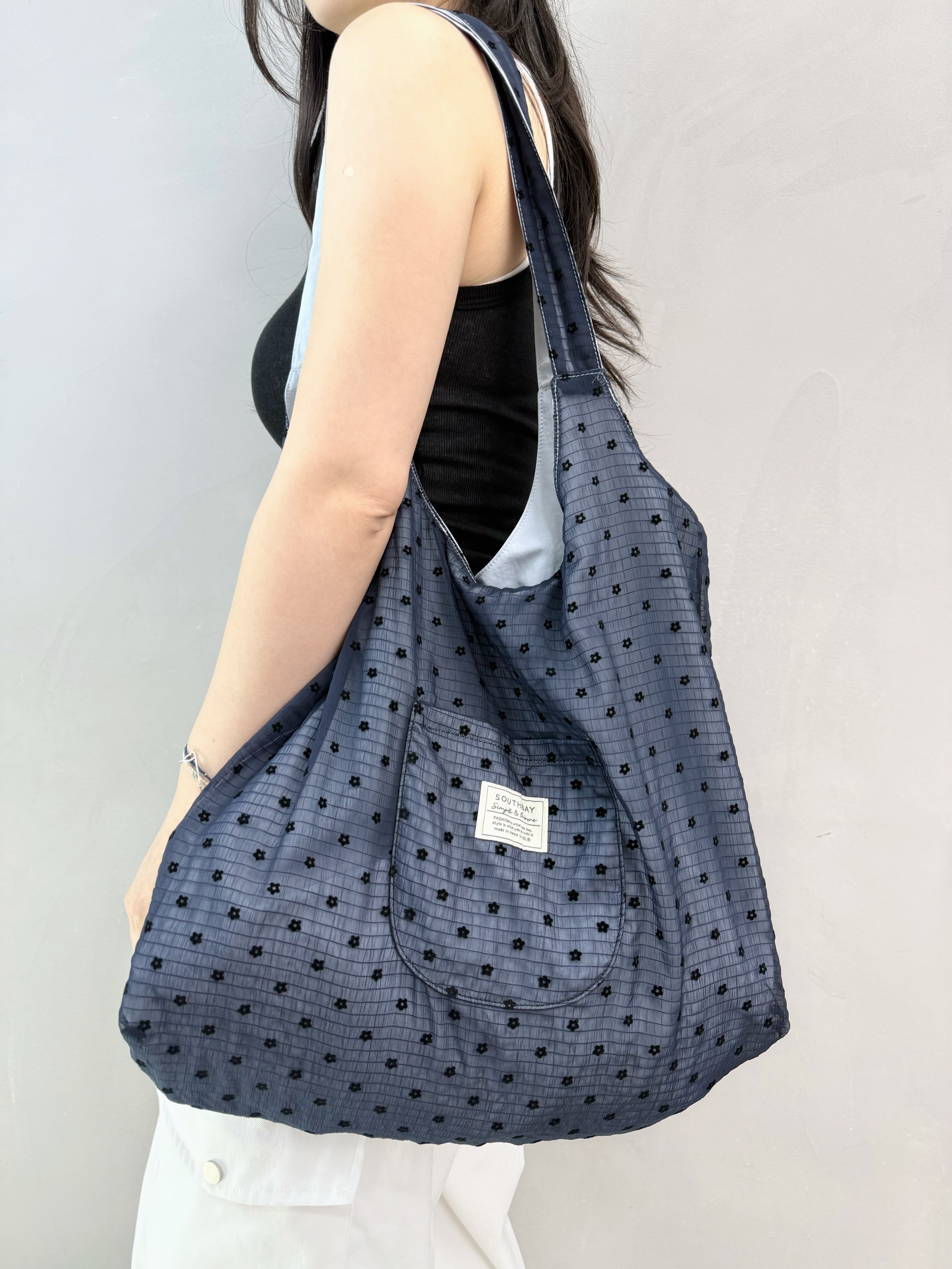 N69 花花雙面Shopping Bag