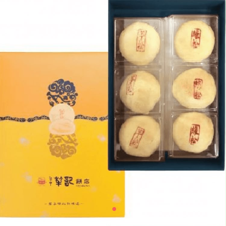 台中犂記│經典原味綠豆椪(純豆沙)6入