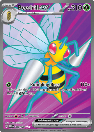 Pokemon TCG Chaos Rising - Beedrill EX-098/086