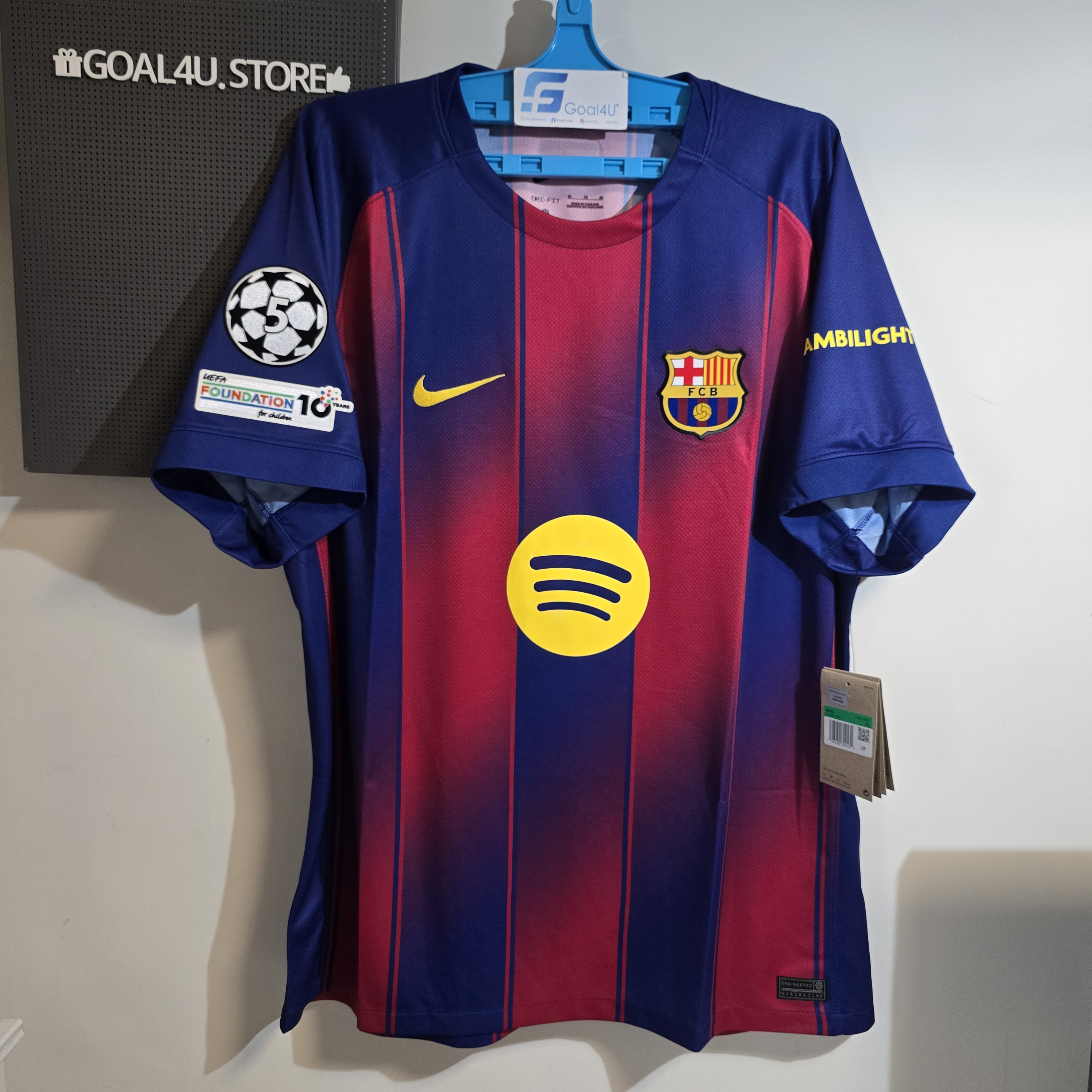 Nike Barcelona 巴塞羅拿 2025-26 主場球迷版球衣 (可加印字章) HJ4590