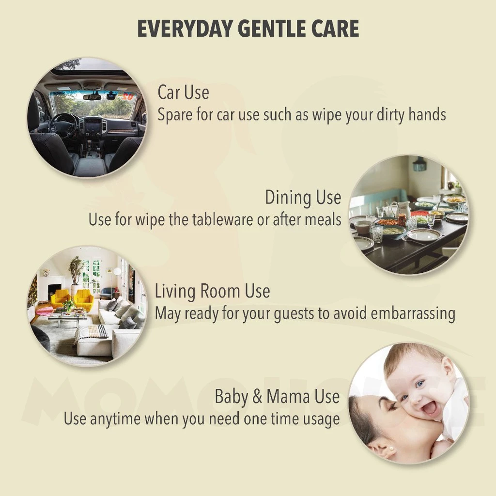 Bamboo Soft Facial Tissue Paper 4 Ply = (300pcs) 30 Packs