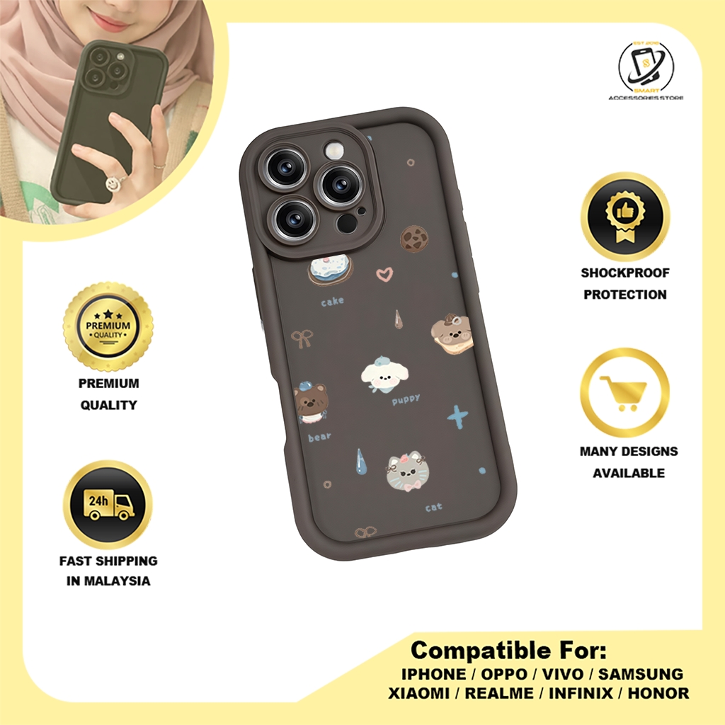 TPU DESIGN CASE PHONE FOR INFINIX - DESIGN BEAR I