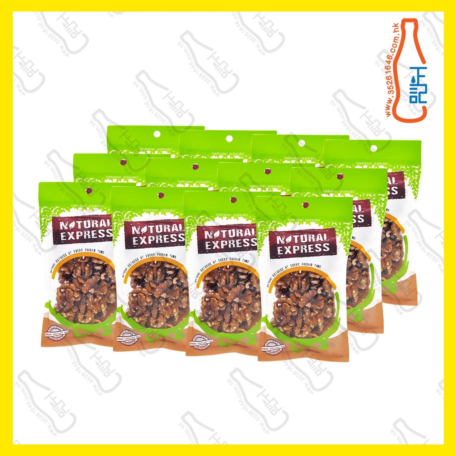 ==FT8264 Natural 天然核桃仁 60g x【12包】/袋