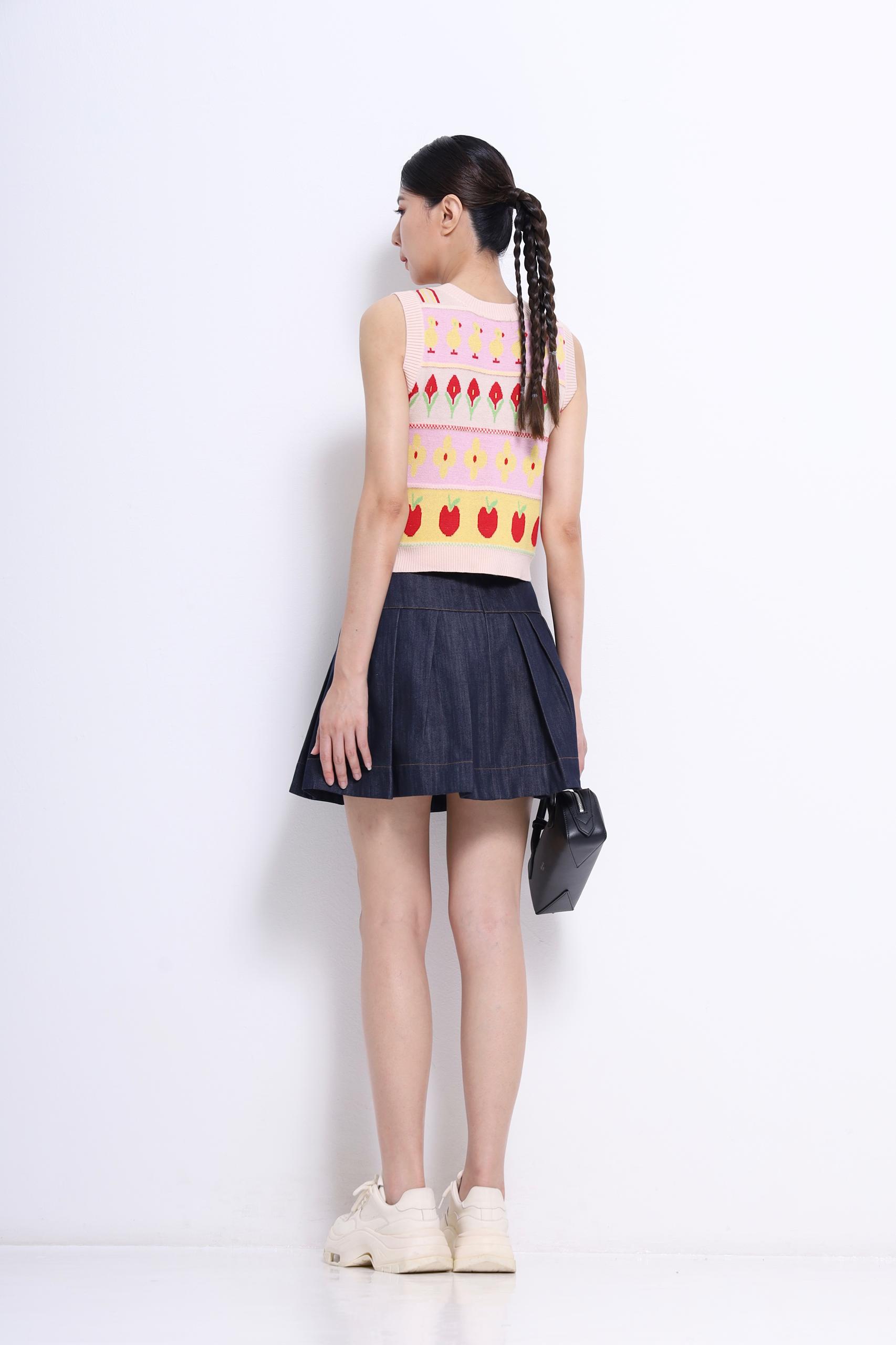 CB2074 Sweet Orchard Knit Crop Top