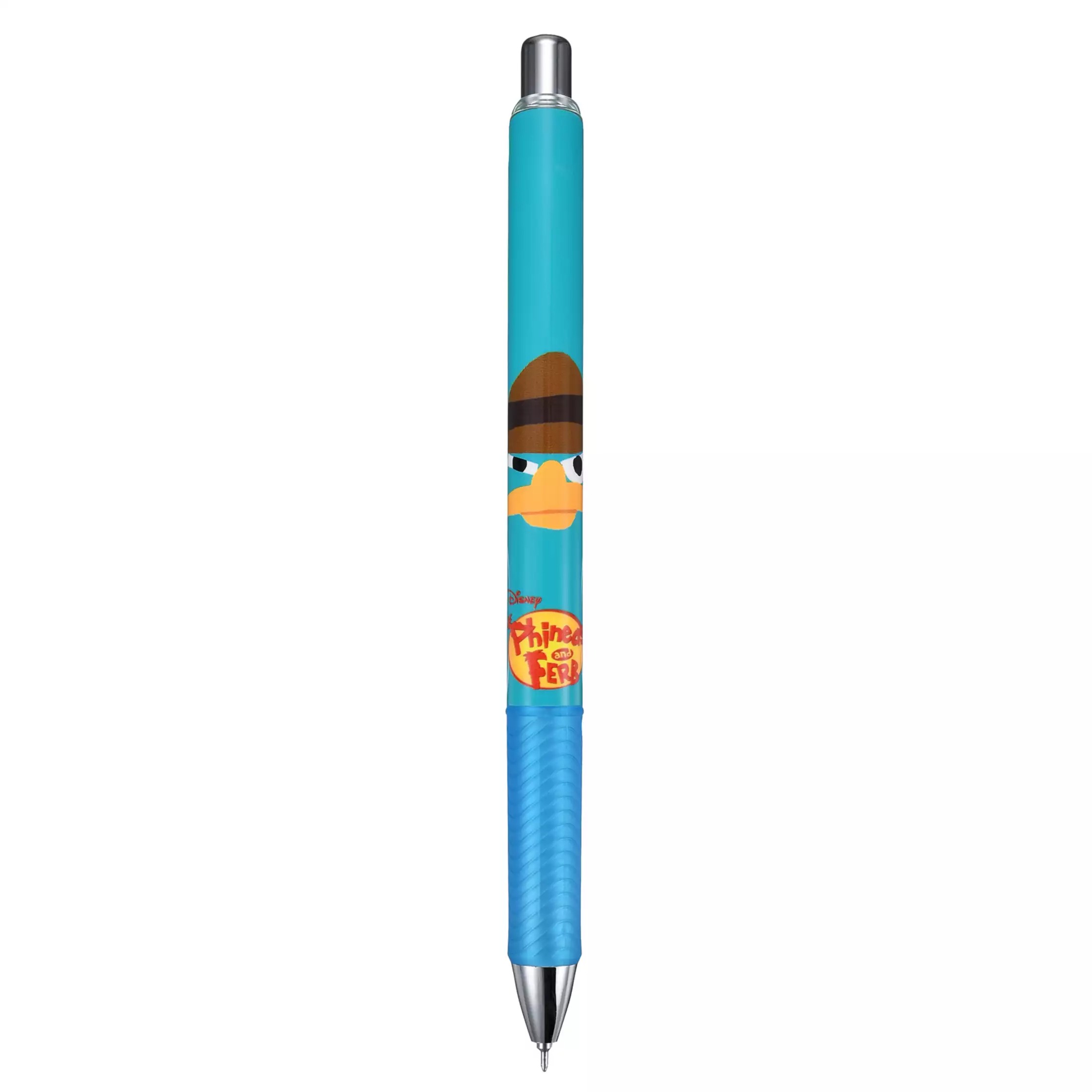 現貨｜【日本 Disney Store 限定】Phineas and Ferb 飛哥與發仔 日本製 Pentel EnerGel 0.5mm 黑色 啫喱筆 321106
