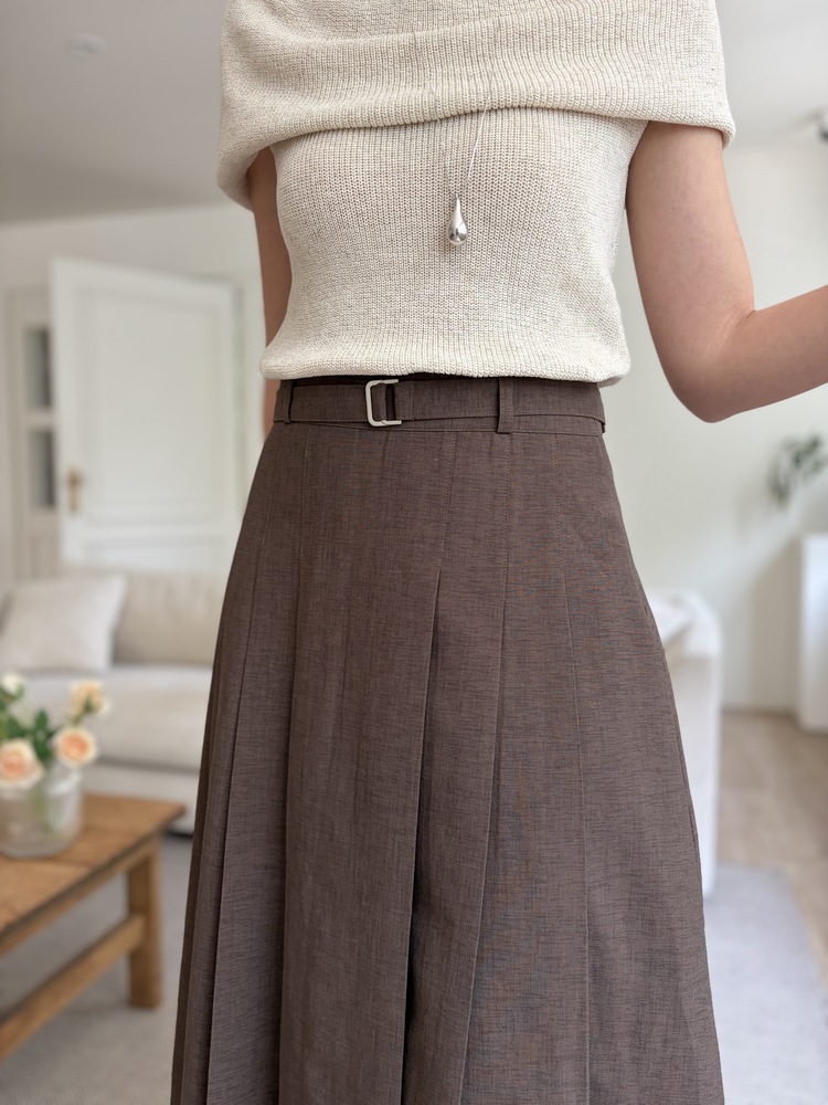 Linen Off Shoulder Top (Oat)