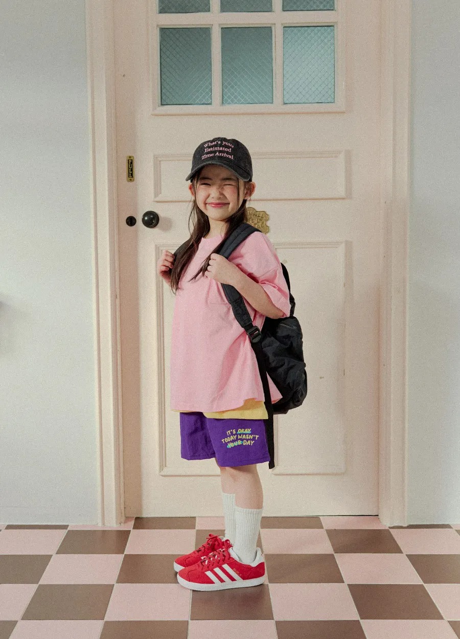 Luna字母五分短褲 2色