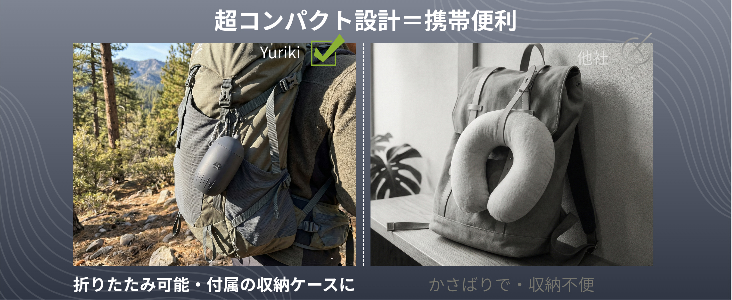 Yuriki輕便充氣頸枕（附收納盒+氣泵2合1設計）