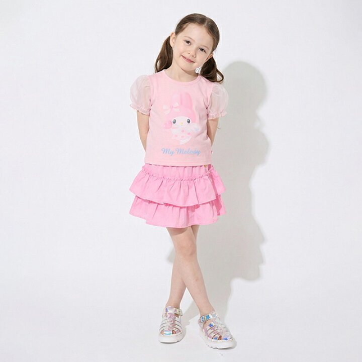 🇯🇵預訂 日本直送🇯🇵Babydoll x Sanrio系列四色人物印花雪紡泡泡袖上衣