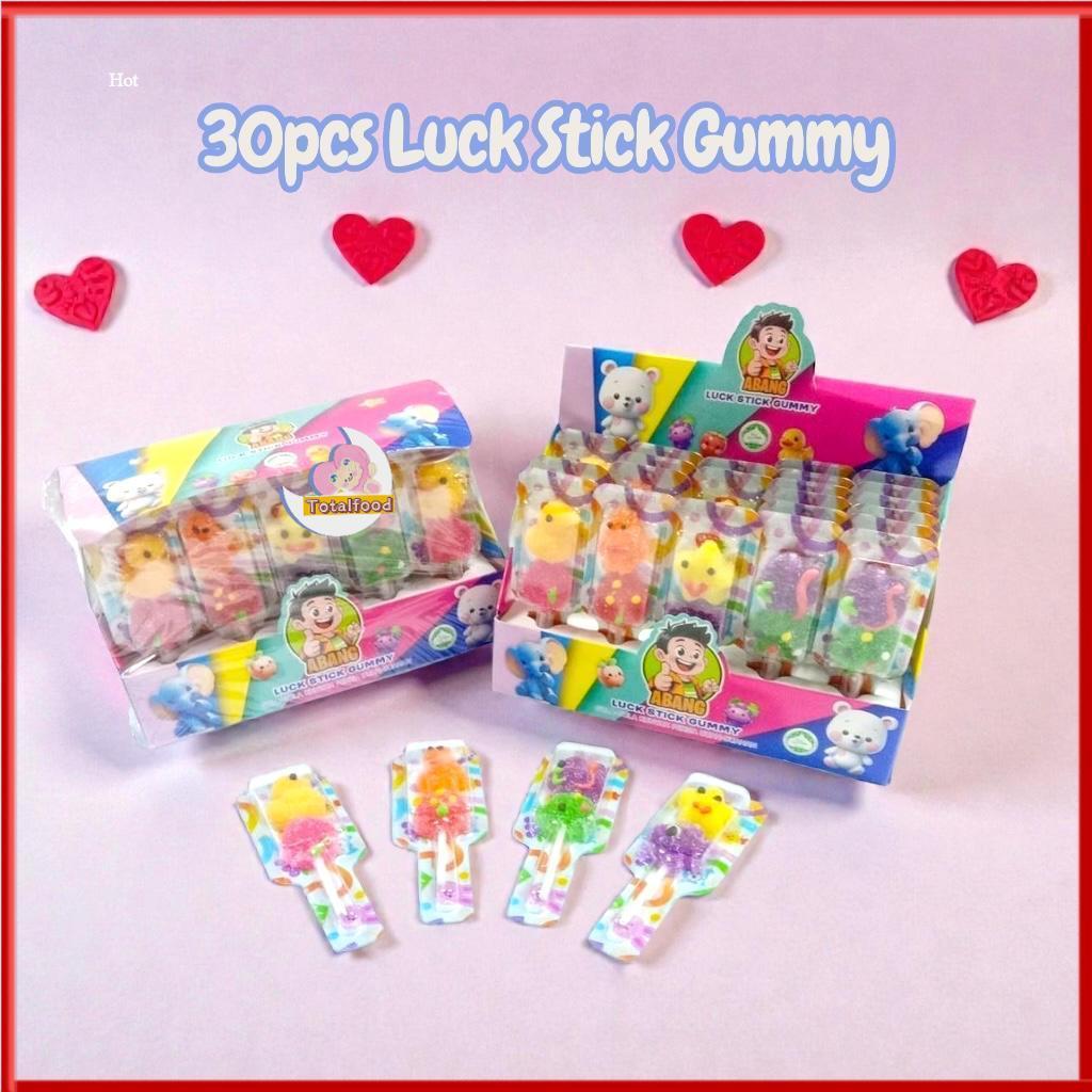 30pcs Abang Luck Stick Gummy / cartoon gula jelly