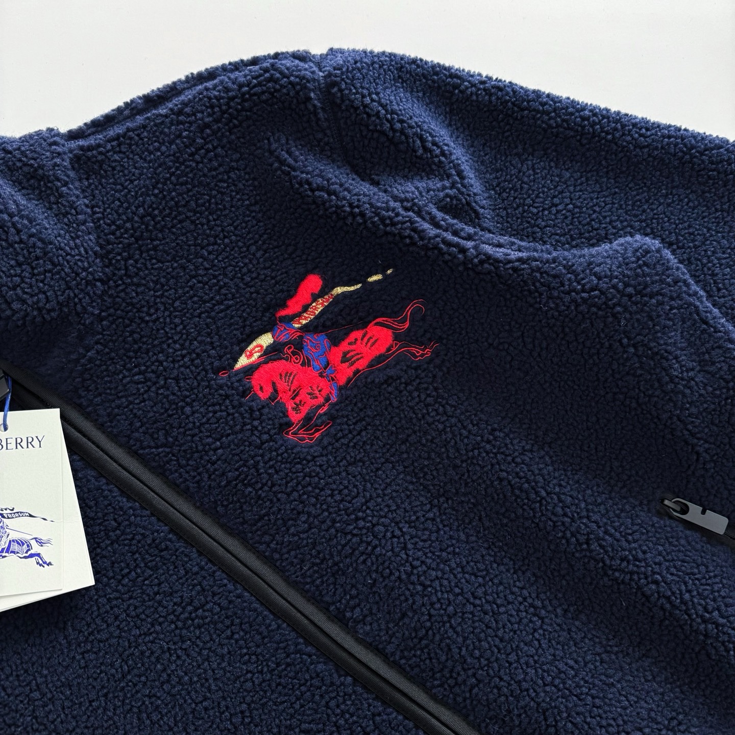 【頂級原單】Burberry  馬年限定搖粒絨羊毛拉鍊外套