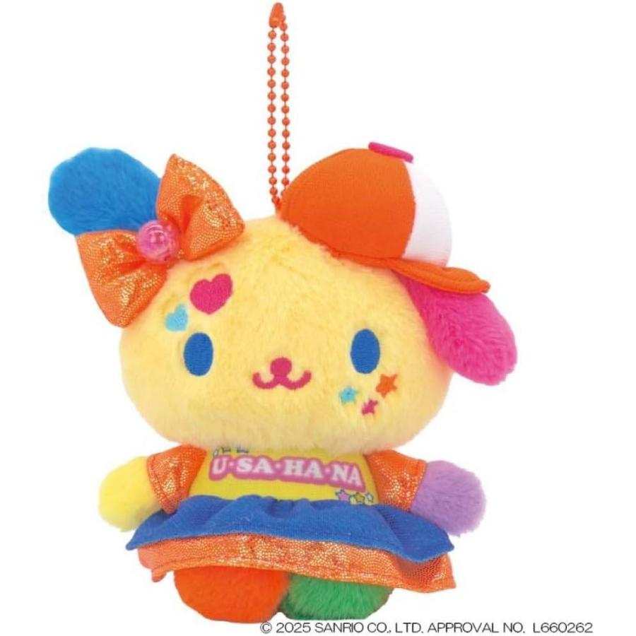Sanrio USAHANA 鮮豔Y2K棒球帽 毛公仔球鏈掛件吊飾 