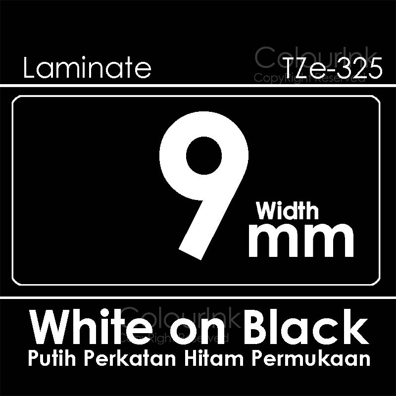 9mm Tze-121 221 621 compatible label tape Label PrinterPT-H110 D210 D450 D600 P700 P750W E110VP E300VP Tape Sticker