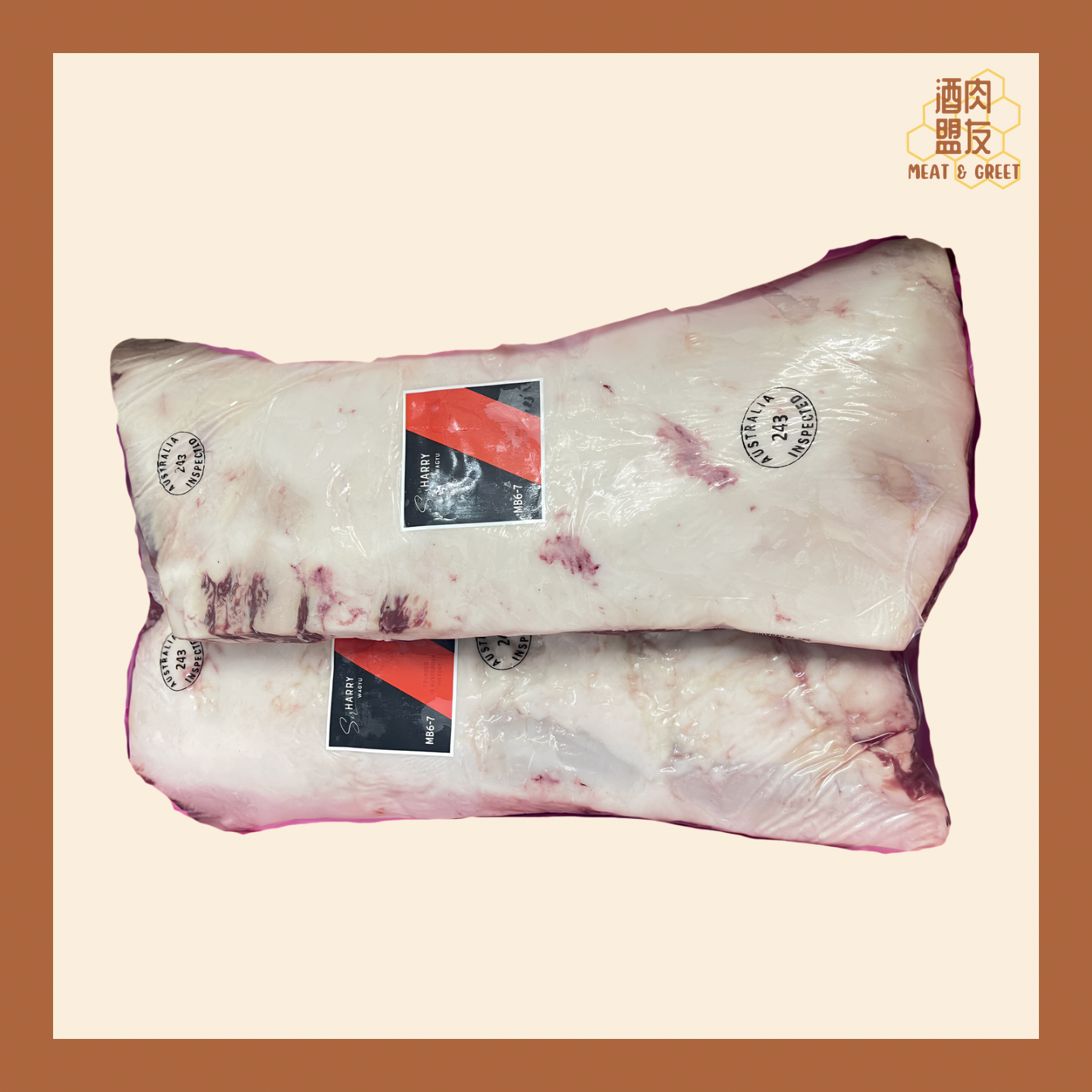 Sir Harry 冰鮮 M6-7 甜橙穀飼和牛西冷 (價錢以每kg為單位計算)