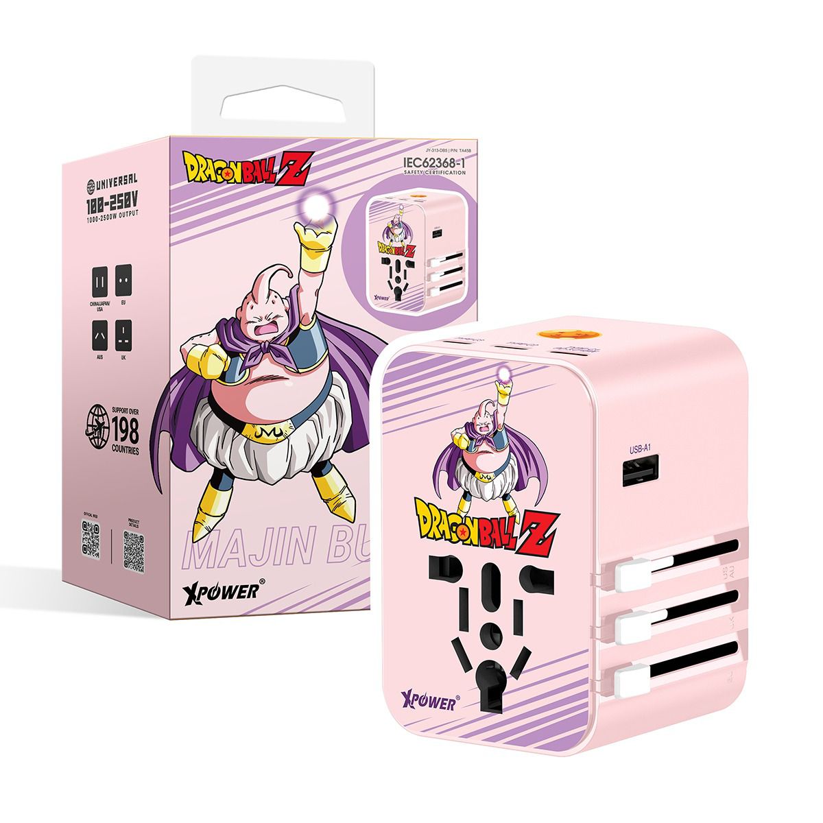 龍珠Z 授權通用旅行轉接頭 45W