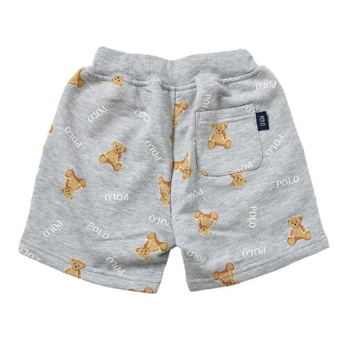 🇯🇵預訂 日本直送🇯🇵Polo Baby標誌小熊滿印灰色短褲