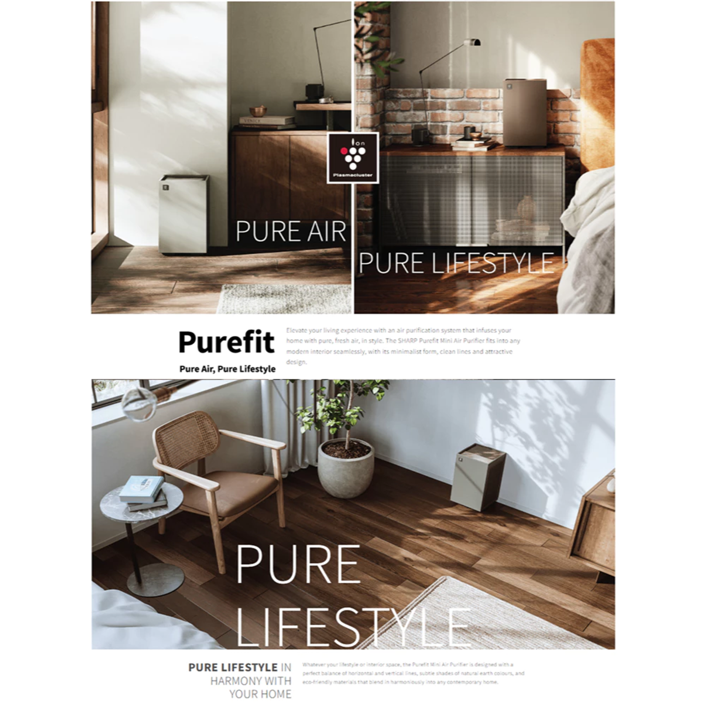 Sharp Purefit Mini 30m³ AIoT Air Purifier (FPS42LL)