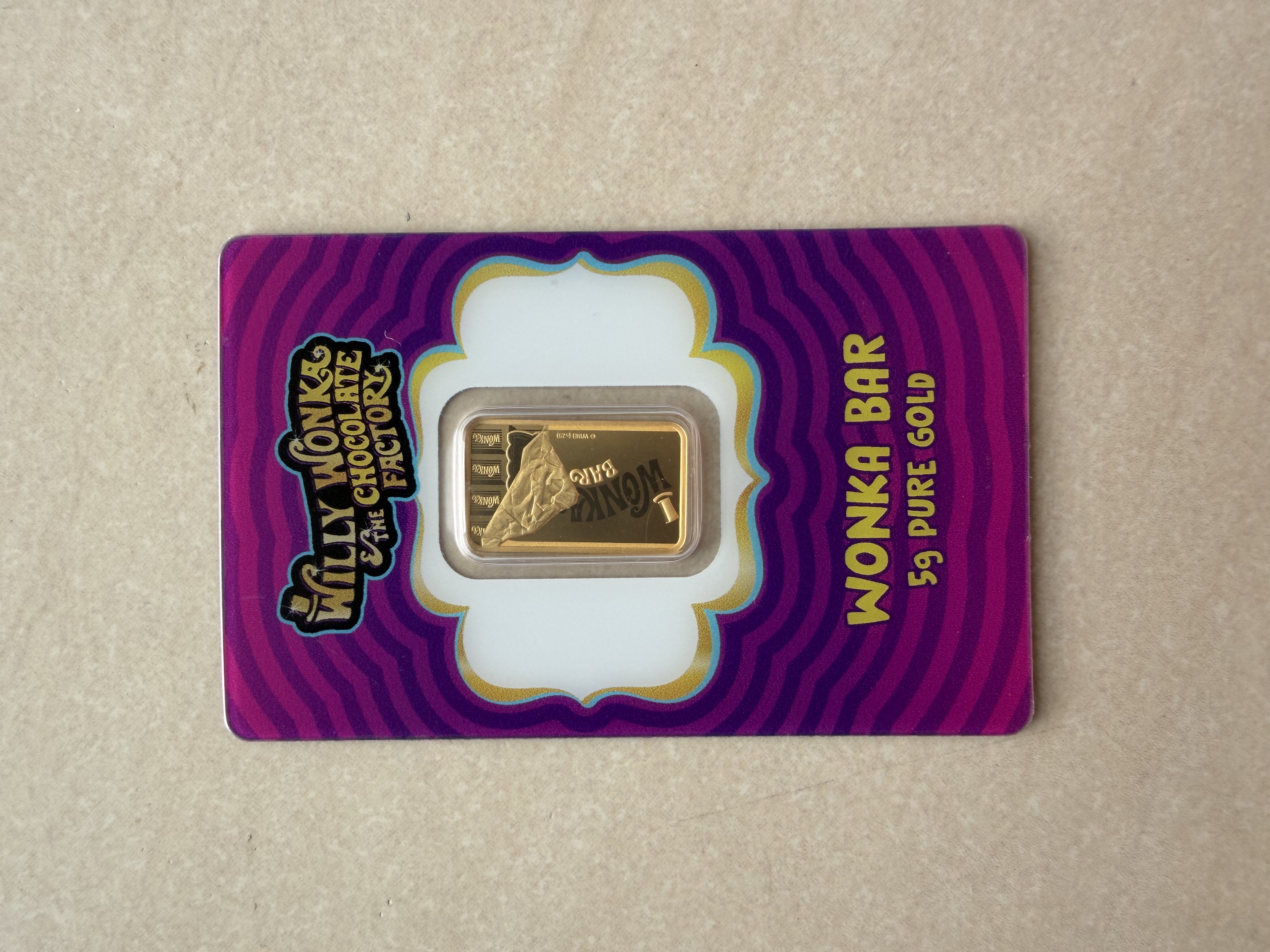 (RADAR SN:404) PAMP Willy Wonka V2 5g 🇨🇭Swiss Fine Gold Bar Emas 999.9 with sleeve 巧克力厂